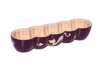 MiniKoug ou Maxikoug  Motif "aubergine chat" 