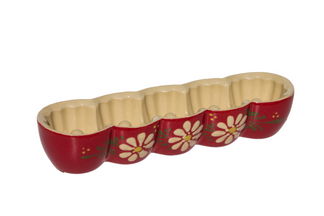 MiniKoug ou Maxikoug  Motif "rouge fleur" 