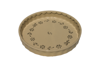 Moule à tarte / Tourtière  Motif "nature papillon gris" 