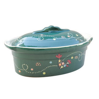 Terrine Baeckeoffe motif "Vert Cocotte"